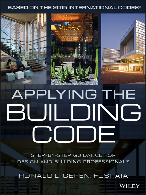 Title details for Applying the Building Code by Ronald L. Geren - Available